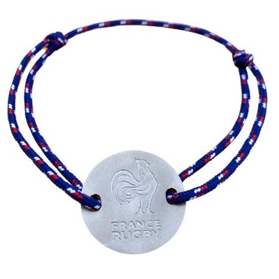 Bracelet France Rugby bleu tricolore - France Rugby X Ovalie Original