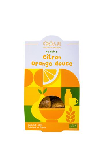 Biscuits bio Citron Orange douce - Sachet individuel de 130g 2
