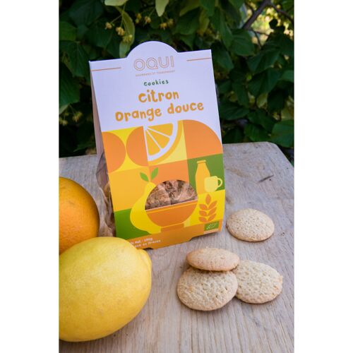 Biscuits bio Citron Orange douce - Sachet individuel de 130g