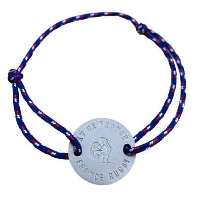 Bracelet XV de France bleu tricolore - France Rugby X Ovalie Original