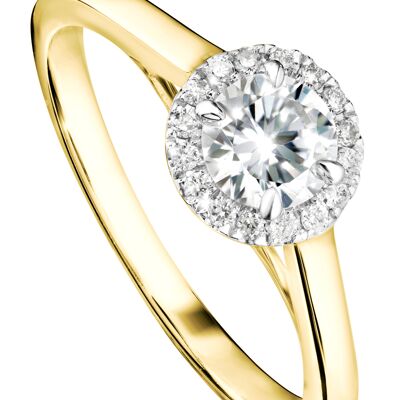 Ida Created Brilliance Oro amarillo de 9 ct 0,50 ct