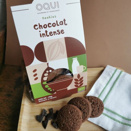 Biscuits bio Chocolat intense - Sachet individuel de 130g