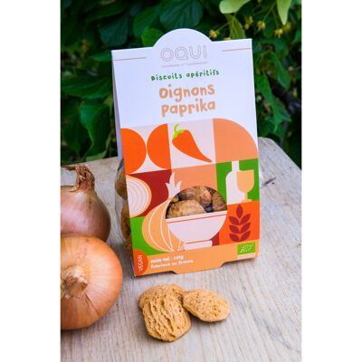 Biscuits bio Oignon Paprika - Sachet individuel de 110g