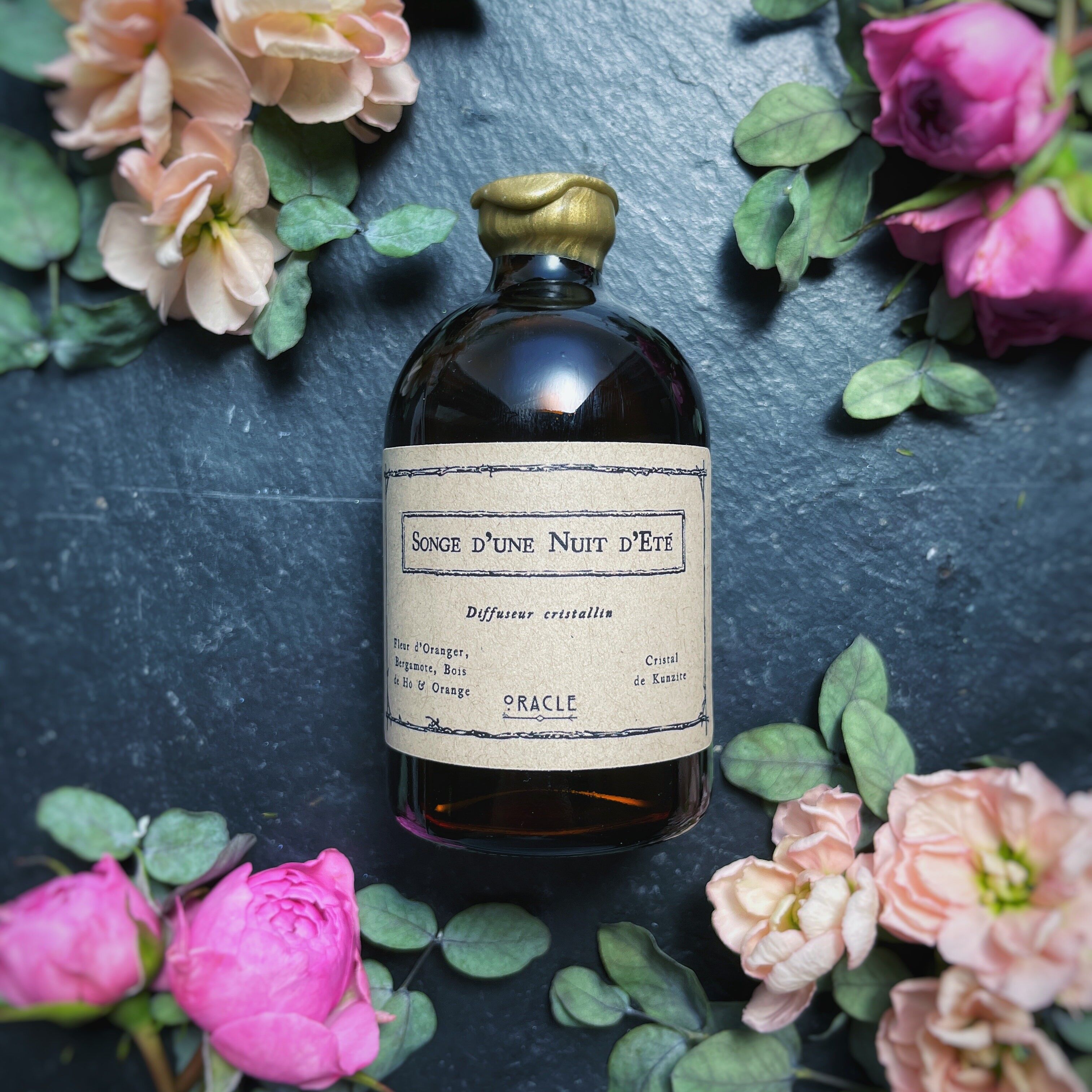 "A Midsummer Night's Dream" Diffuser - Orange Blossom, Bergamot, Ho Wood and Orange, Kunzite