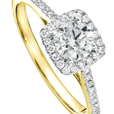 Cynthia Created Brilliance Oro amarillo de 9 ct 0,70 ct