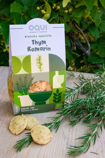 Biscuits bio Thym Romarin - Sachet individuel de 110g 1