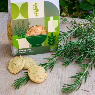 Organic Thyme Rosemary Biscuits - Individual bag of 110g