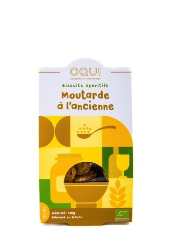 Biscuits bio Moutarde à l'ancienne - Sachet individuel de 110g 2