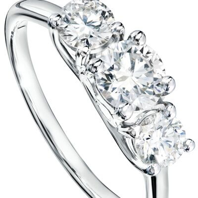 Audrey Created Brilliance 9ct Or Blanc 1ct
