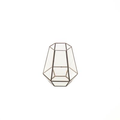 HV Lantern Glass - Black  - 24,5x30cm