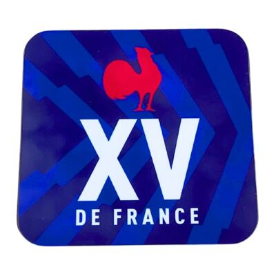 Pack of 4 XV France coasters + line - France Rugby x Ovalie Original