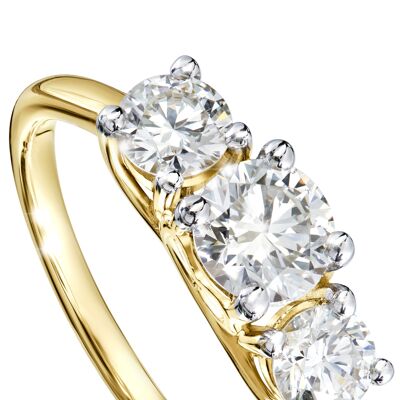 Audrey Created Brilliance 9ct Yellow Gold 1ct