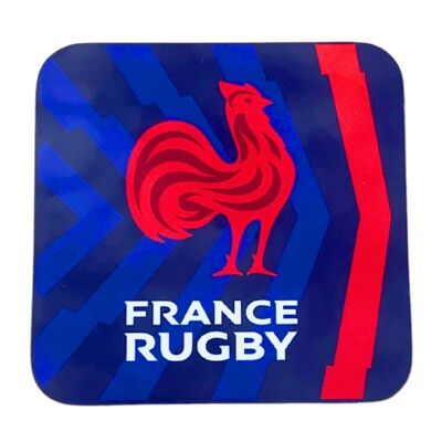 Packung mit 4 Hahn-Untersetzern + Trait – France Rugby x Ovalie Original