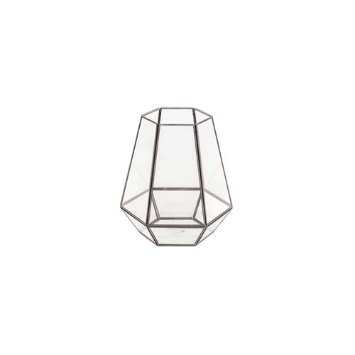 HV Lantern Glass - Black - 18x20.5cm