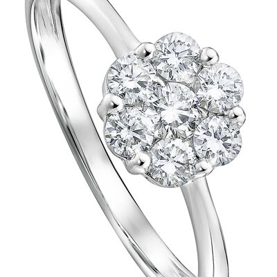 Reese Created Brilliance Oro blanco de 9 ct 0.46ct