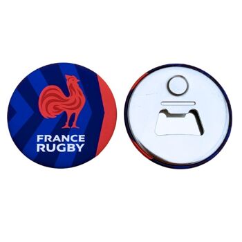 Pack de 4 décapsuleurs magnet mix - France Rugby X Ovalie Original 5