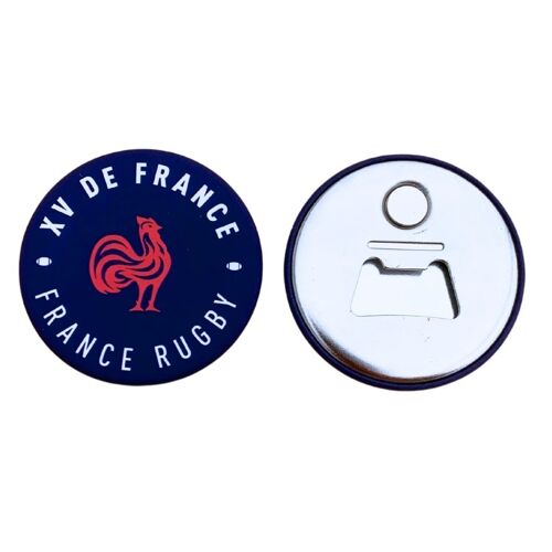 Décapsuleur magnet XV de France - France Rugby X Ovalie Original