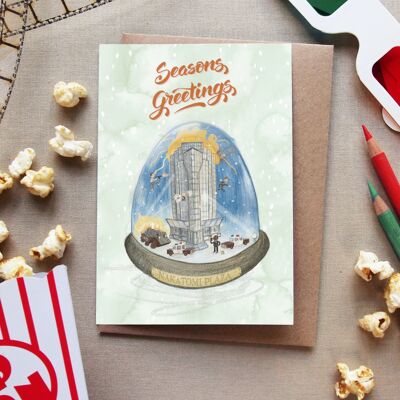Seasons Greetings - Die Had Christmas Card