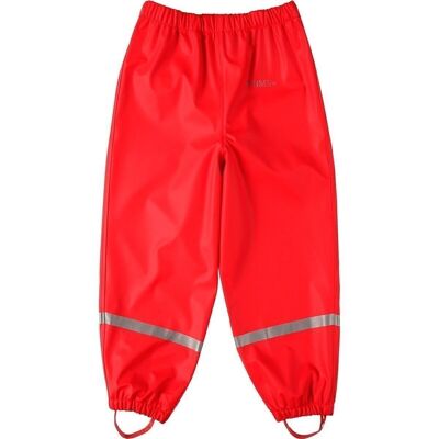 Rain pants - mud pants without bib - red