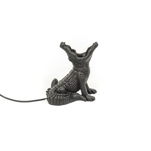 HV Crocodile Lamp - Black - 10x17x18,5 cm