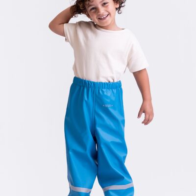 Pantalone antipioggia - pantalone fango senza pettorina - azzurro