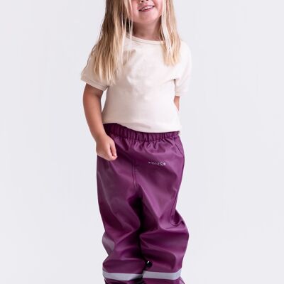 Rain pants - mud pants without bib - berry