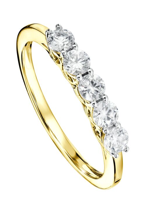 Elsie Created Brilliance 9ct Yellow Gold 0.50ct