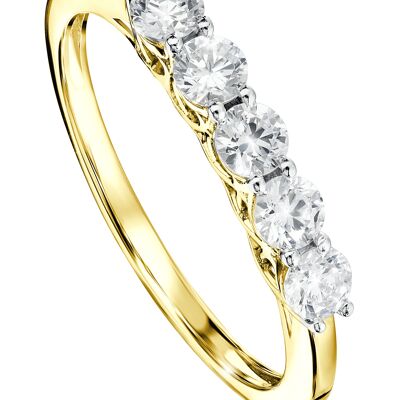 Elsie Created Brilliance 9ct Yellow Gold 0.50ct