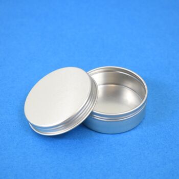 Boîtes de baume à lèvres en aluminium à bouchon vissé de 25 ml de Nutley - 350 9