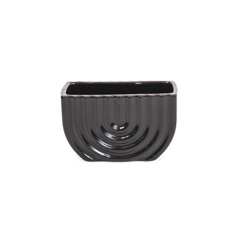 HV Rainbow Pot - Black - 17x8x10cm