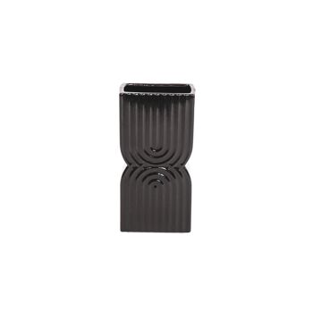 Vase Arc-en-Ciel HV - Noir - 12,5x7,5x24,5 1