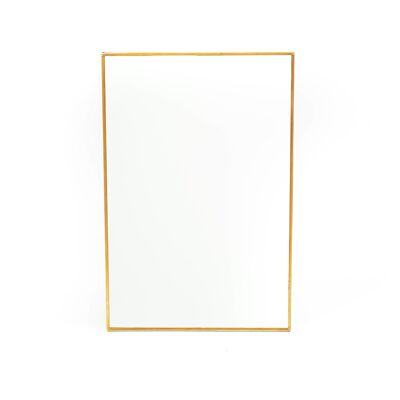 HV Rectagular Mirror - Gold - 30x20x1cm