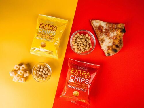 Chips Party Mix - box assortito 9 confezioni al gusto pizza + 9 confezioni al gusto formaggio