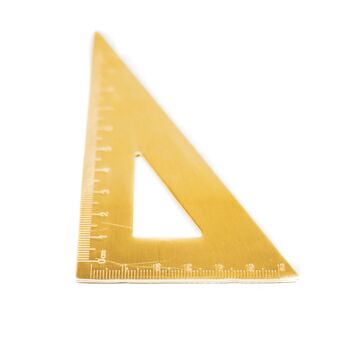 Règle triangle doré HV - Or 1