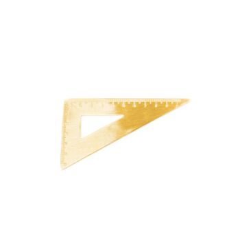 Règle triangle doré HV - Or 4