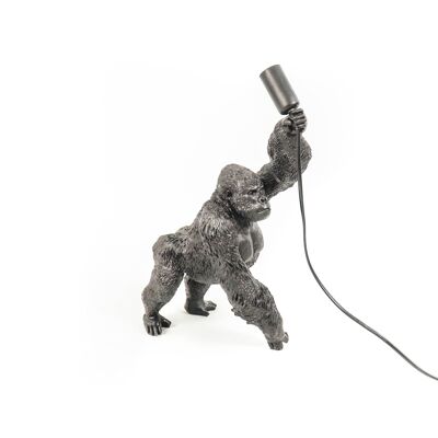 HV-Gorilla-Lampe – 22 x 16 x 40 cm – Schwarz