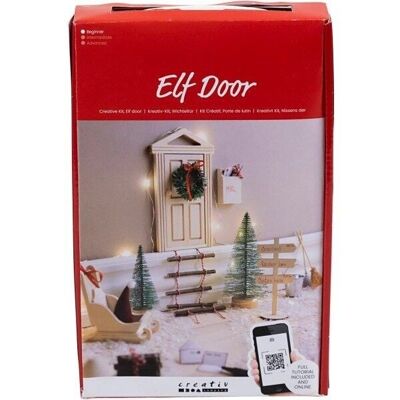Kit de bricolaje navideño - Puerta de elfo - 30 piezas