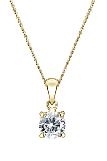 Sylvia Créé Brilliance Or Jaune 9 Carats 0.50ct 1