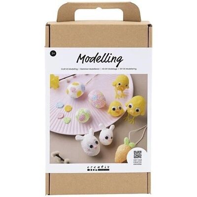 Kit de bricolaje para modelar con arcilla de espuma - Decoración de Pascua