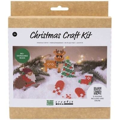 Kit Iron on Christmas beads - Santa Claus - 5 pcs