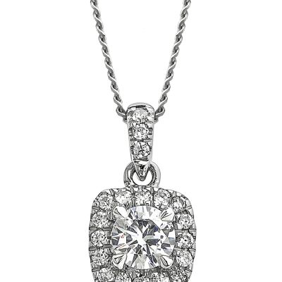 Zoey Created Brilliance oro blanco de 9 ct 0.33 ct