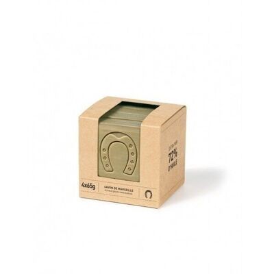 Pure Olive Sliced Cube Marseille Soap 4x65g