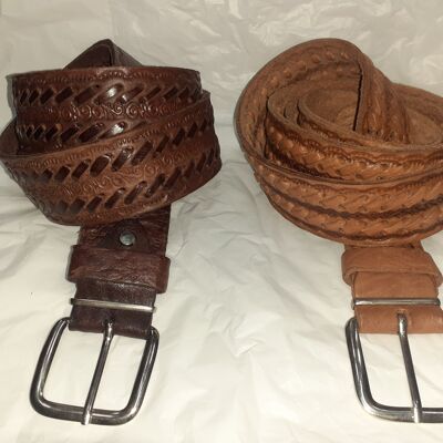4cm double braid belt
