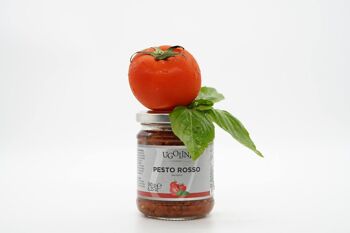 Pesto rosso senza glutine 180 gr Fabriqué en Italie 2