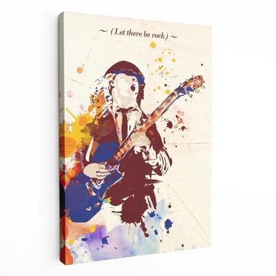 Lienzo de arte pop de Angus Young