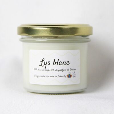 White lily candle