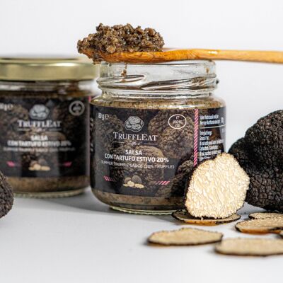 Salsa tartufata con tartufo estivo 20% 80 gr Made in Italy