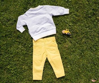 Ensemble pantalon jaune et sweat-shirt mouette bébé garçon 2