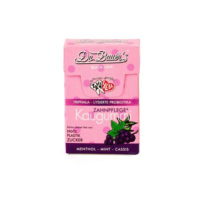 dr Bauer's Black Love dental care chewing gum 35g