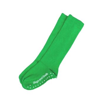 Chaussettes Genou Bloc Couleur - Arc-en-Ciel - Vert Émeraude 1